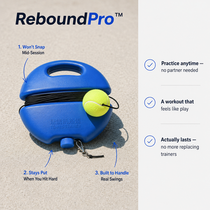 ReboundPro Tennis Training Kit - Equipment Set for Beginners